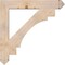 Ekena Millwork Merced Arts & Crafts Smooth Bracket, Douglas Fir, 5 1/2"W x 42"D x 42"H BKT06X42X42MRC03SDF - alternate 3
